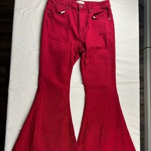 Shyanne Women's RED Bellbottoms/Pants - Size 31 - WORN ONLY ONCE!